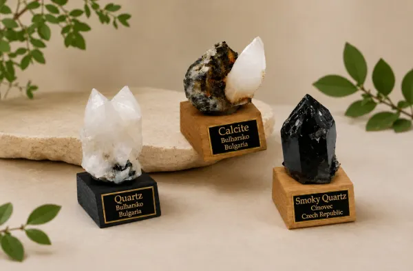 Wooden mineral stands