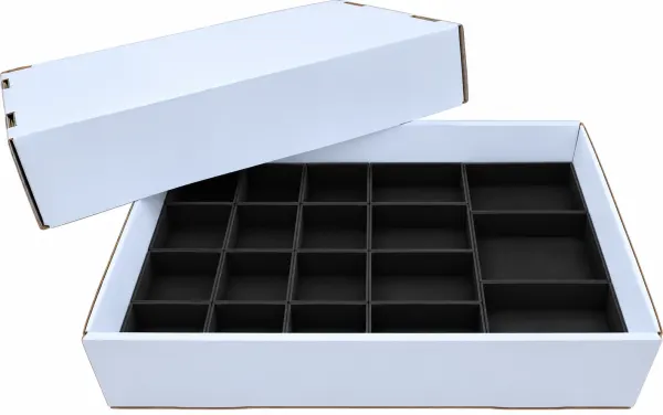 VERSION 8 Boxes for the flat box 12 x KK24CE (62x62x30mm) 4 x KK16CE (95x62x30mm) 3 x KK12CE (95x84x30mm)